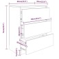 Sideboard Sonoma-Eiche 60x35x76 cm Holzwerkstoff Sideboard Sonoma-Eiche 60x35x76 cm Holzwerkstoff