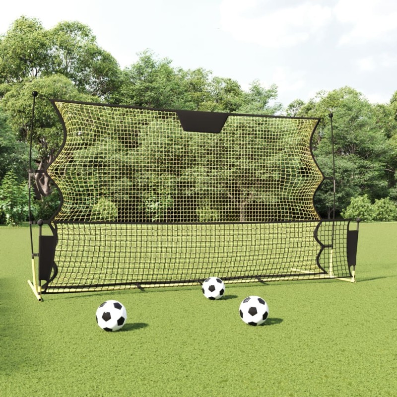vidaXL Fußball-Rebounder Schwarz und Gelb 183x85x120 cm Polyester vidaXL Fußball-Rebounder Schwarz und Gelb 183x85x120 cm Polyester
