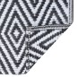 vidaXL Outdoor-Teppich Weiß und Schwarz 190x290 cm PP vidaXL Outdoor-Teppich Weiß und Schwarz 190x290 cm PP