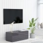TV-Schrank Hochglanz-Grau 80x34x30 cm Holzwerkstoff TV-Schrank Hochglanz-Grau 80x34x30 cm Holzwerkstoff