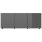 TV-Schrank Hochglanz-Grau 80x34x30 cm Holzwerkstoff TV-Schrank Hochglanz-Grau 80x34x30 cm Holzwerkstoff