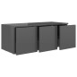 TV-Schrank Hochglanz-Grau 80x34x30 cm Holzwerkstoff TV-Schrank Hochglanz-Grau 80x34x30 cm Holzwerkstoff