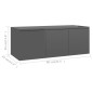 TV-Schrank Hochglanz-Grau 80x34x30 cm Holzwerkstoff TV-Schrank Hochglanz-Grau 80x34x30 cm Holzwerkstoff