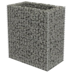 Gabionen-Hochbeet Verzinkter Stahl 90×50×100 cm