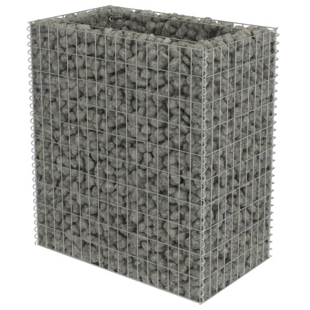 Gabionen-Hochbeet Verzinkter Stahl 90×50×100 cm