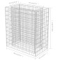 Gabionen-Hochbeet Verzinkter Stahl 90×50×100 cm Gabionen-Hochbeet Verzinkter Stahl 90×50×100 cm