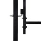 Zauntor Einzelflügel mit Speerspitzen Stahl 1 x 1,2 m Schwarz Zauntor Einzelflügel mit Speerspitzen Stahl 1 x 1,2 m Schwarz
