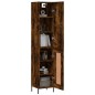 Highboard Räuchereiche 34,5x34x180 cm Holzwerkstoff Highboard Räuchereiche 34,5x34x180 cm Holzwerkstoff