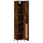 Highboard Räuchereiche 34,5x34x180 cm Holzwerkstoff Highboard Räuchereiche 34,5x34x180 cm Holzwerkstoff