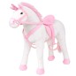 Plüschtier Einhorn Stehend Plüsch Weiß und Rosa XXL Plüschtier Einhorn Stehend Plüsch Weiß und Rosa XXL