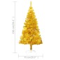 Künstlicher Weihnachtsbaum mit Ständer Golden 150 cm PET Künstlicher Weihnachtsbaum mit Ständer Golden 150 cm PET