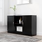Sideboard Schwarz 120x30,5x70 cm Holzwerkstoff Sideboard Schwarz 120x30,5x70 cm Holzwerkstoff