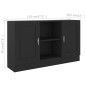 Sideboard Schwarz 120x30,5x70 cm Holzwerkstoff Sideboard Schwarz 120x30,5x70 cm Holzwerkstoff