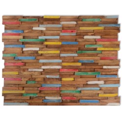 Wandverkleidung 10 Stk. 1,03 m² Massivholz Teak