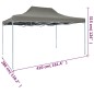 Profi-Partyzelt Faltbar 3×4 m Stahl Anthrazit Profi-Partyzelt Faltbar 3×4 m Stahl Anthrazit