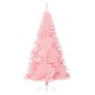 Künstlicher Halb-Weihnachtsbaum mit Ständer Rosa 240 cm PVC Künstlicher Halb-Weihnachtsbaum mit Ständer Rosa 240 cm PVC
