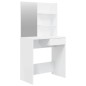 vidaXL Schminktisch mit Spiegel Hochglanz-Weiß 74,5x40x141 cm vidaXL Schminktisch mit Spiegel Hochglanz-Weiß 74,5x40x141 cm
