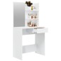 vidaXL Schminktisch mit Spiegel Hochglanz-Weiß 74,5x40x141 cm vidaXL Schminktisch mit Spiegel Hochglanz-Weiß 74,5x40x141 cm