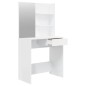 vidaXL Schminktisch mit Spiegel Hochglanz-Weiß 74,5x40x141 cm vidaXL Schminktisch mit Spiegel Hochglanz-Weiß 74,5x40x141 cm
