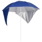 Strandschirm mit Seitenwänden Blau 215 cm Strandschirm mit Seitenwänden Blau 215 cm
