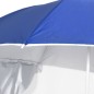 Strandschirm mit Seitenwänden Blau 215 cm Strandschirm mit Seitenwänden Blau 215 cm