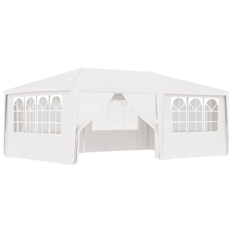 Profi-Partyzelt mit Seitenwänden 4×6 m Weiß 90 g/m² Profi-Partyzelt mit Seitenwänden 4×6 m Weiß 90 g/m²