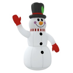 vidaXL Aufblasbarer Schneemann mit LEDs 300 cm