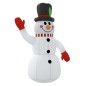 vidaXL Aufblasbarer Schneemann mit LEDs 300 cm vidaXL Aufblasbarer Schneemann mit LEDs 300 cm
