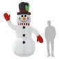 vidaXL Aufblasbarer Schneemann mit LEDs 300 cm vidaXL Aufblasbarer Schneemann mit LEDs 300 cm