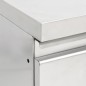 Gastro-Küchenschrank mit 3 Schubladen Edelstahl Gastro-Küchenschrank mit 3 Schubladen Edelstahl