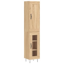 Highboard Sonoma-Eiche 34,5x34x180 cm Holzwerkstoff