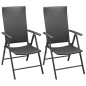 Stapelbare Gartenstühle 2 Stk. Poly Rattan Schwarz Stapelbare Gartenstühle 2 Stk. Poly Rattan Schwarz