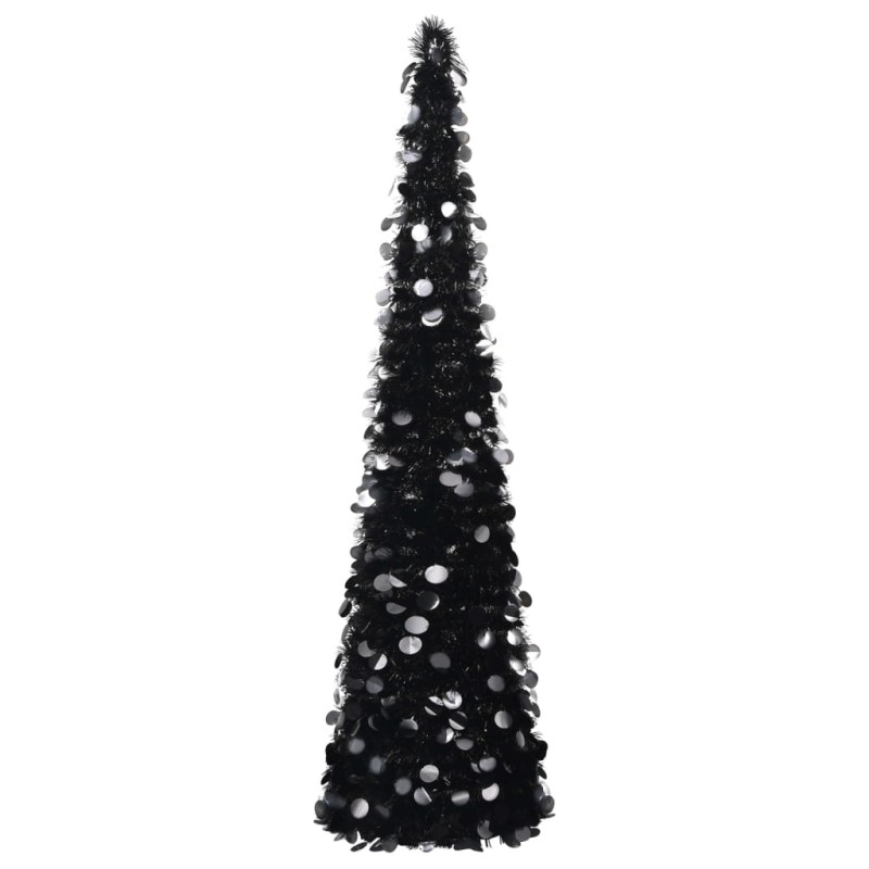Künstlicher Pop-Up-Weihnachtsbaum Schwarz 150 cm PET Künstlicher Pop-Up-Weihnachtsbaum Schwarz 150 cm PET