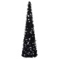 Künstlicher Pop-Up-Weihnachtsbaum Schwarz 150 cm PET Künstlicher Pop-Up-Weihnachtsbaum Schwarz 150 cm PET
