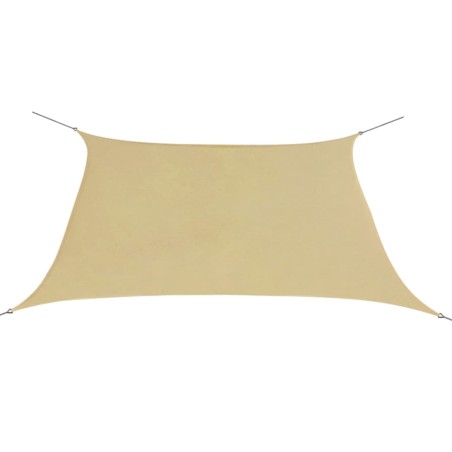 vidaXL Sonnensegel Oxford-Gewebe Quadratisch 3,6x3,6 m Beige 