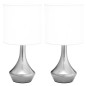Tischlampen 2 Stk. Touch-Sensor Weiß E14 Tischlampen 2 Stk. Touch-Sensor Weiß E14