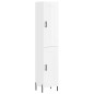 Highboard Hochglanz-Weiß 34,5x34x180 cm Holzwerkstoff Highboard Hochglanz-Weiß 34,5x34x180 cm Holzwerkstoff