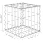 vidaXL Würfel-Gabionen-Hochbeet Stahldraht 30x30x30 cm vidaXL Würfel-Gabionen-Hochbeet Stahldraht 30x30x30 cm