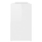 vidaXL TV-Schrank Hochglanz-Weiß 104x30x52cm Holzwerkstoff
