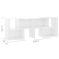 vidaXL TV-Schrank Hochglanz-Weiß 104x30x52cm Holzwerkstoff