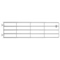 5-Rohre-Weidetor Stahl (115-300)×90 cm Silbern 5-Rohre-Weidetor Stahl (115-300)×90 cm Silbern