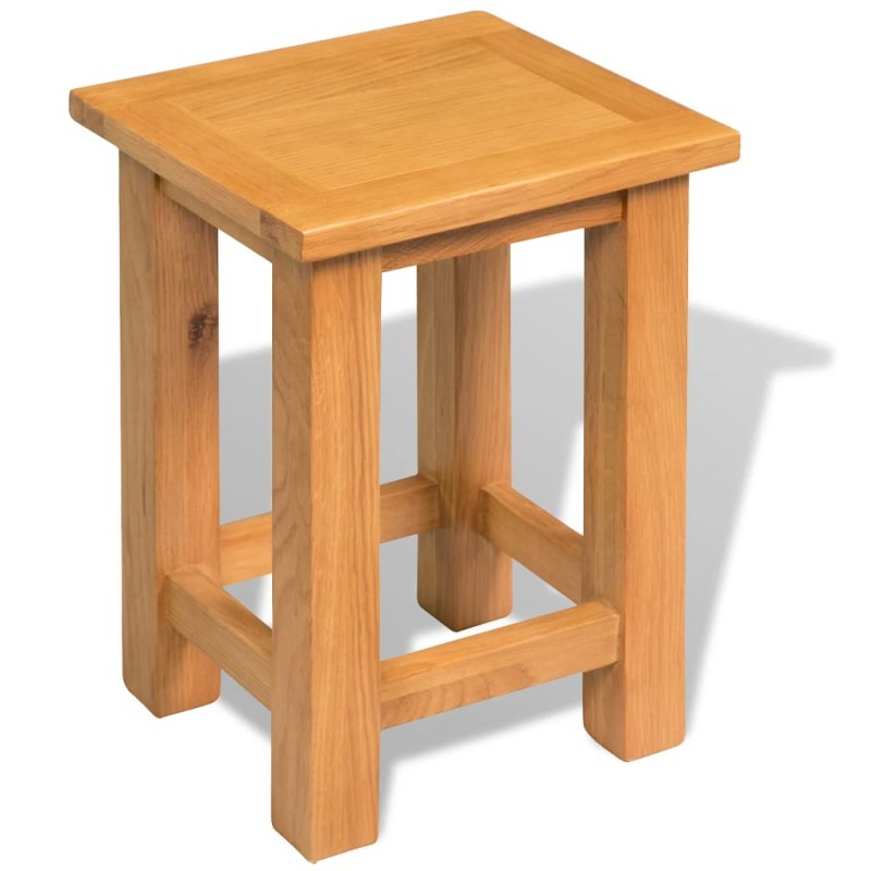 Beistelltisch 27x24x37 cm Massivholz Eiche Beistelltisch 27x24x37 cm Massivholz Eiche
