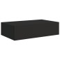 Wand-Schubladenregale 2 Stk. Schwarz 40x23,5x10 cm MDF Wand-Schubladenregale 2 Stk. Schwarz 40x23,5x10 cm MDF
