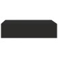 Wand-Schubladenregale 2 Stk. Schwarz 40x23,5x10 cm MDF Wand-Schubladenregale 2 Stk. Schwarz 40x23,5x10 cm MDF