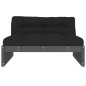 Mittelsofa Grau 120x80 cm Massivholz Kiefer Mittelsofa Grau 120x80 cm Massivholz Kiefer