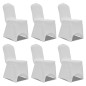 6 x Stuhlhusse Stretchhusse weiß 6 x Stuhlhusse Stretchhusse weiß