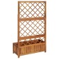 Hochbeet mit Spalier 85x38x150 cm Massivholz Akazie Hochbeet mit Spalier 85x38x150 cm Massivholz Akazie