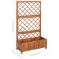 Hochbeet mit Spalier 85x38x150 cm Massivholz Akazie Hochbeet mit Spalier 85x38x150 cm Massivholz Akazie