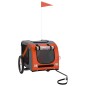 vidaXL Fahrradanhänger Hunde Orange und Schwarz Oxford-Gewebe & Eisen vidaXL Fahrradanhänger Hunde Orange und Schwarz Oxford-Gewebe & Eisen