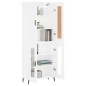 vidaXL Highboard Weiß 69,5x34x180 cm Holzwerkstoff vidaXL Highboard Weiß 69,5x34x180 cm Holzwerkstoff
